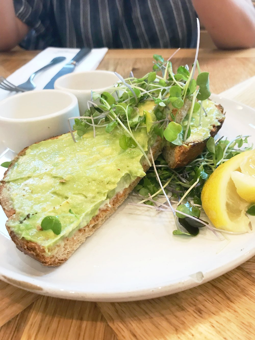  We started with the avocado toast and it did not disappoint. 